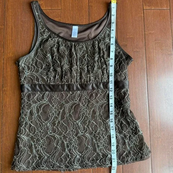 Brown Lace Y2K‎ Top - Picture 7 of 7